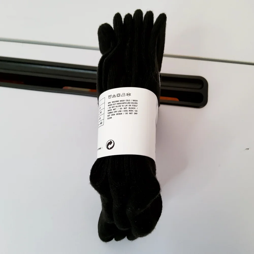 Nike Boys Black 6 Pairs Crew Socks Dri Fit XXS 7C-10C RN0030 023 New With Tags - Picture 3 of 4